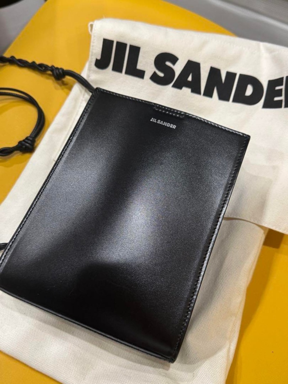 Jil Sander Black Leather Crossbody Bag